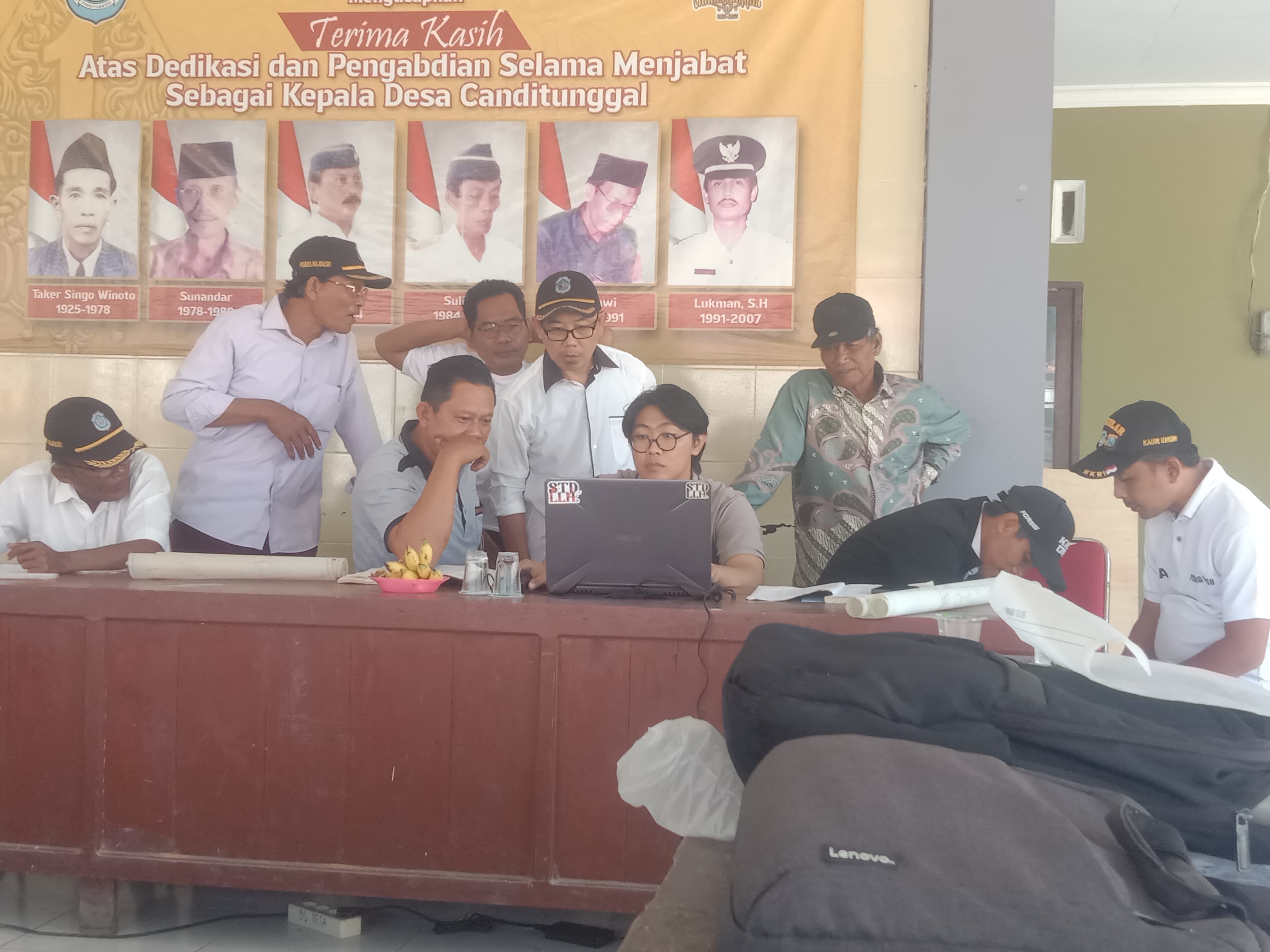 Musyawarah Penetapan Batas Desa Canditunggal, Sugihwaras, Bojoasri, dan Kuluran Berjalan Lancar