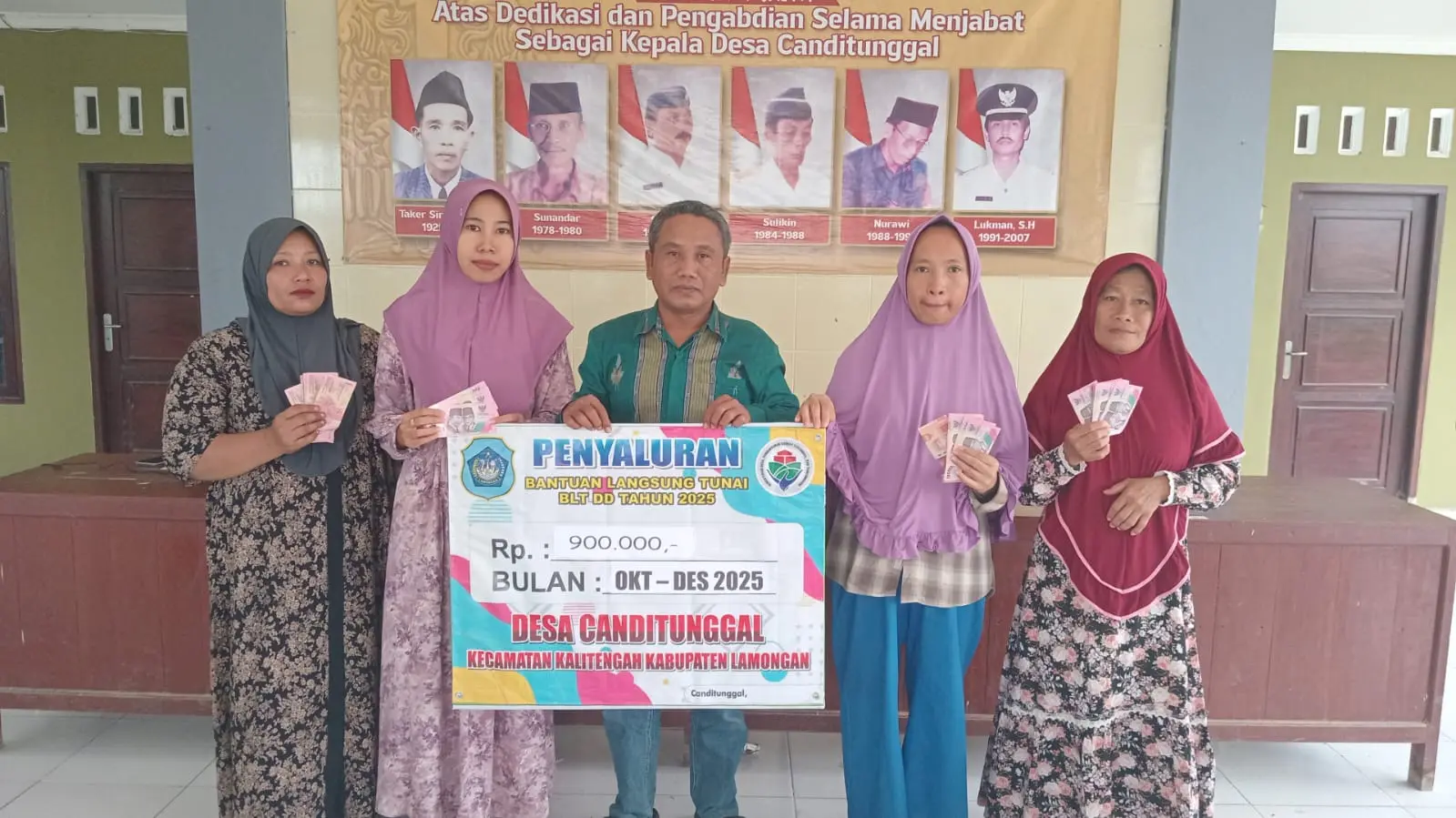 Penyaluran Triwulan ke Empat BLT DD Desa Canditunggal